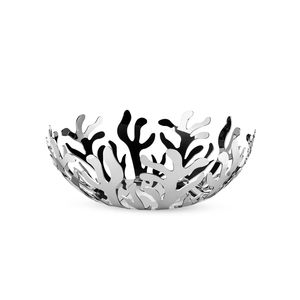 Modern Silver Metal <b>Coral</b> Design Decorative Bowl Fruit Bowl Centerpiece for Home Decor Dining Table Living Room - Product Image 1