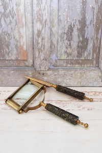 Vintage Brass Handheld Magnifying <b>Glass</b> Antique Style <b>Reading</b> Magnifier Decorative Desk Accessory Gift Wholesale - Product Image 4