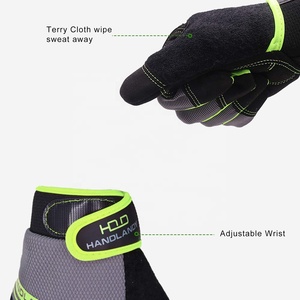 Gants de sécurité anti-chocs, pour travail, sécurité au travail, personnalisés, outils à main, percussion, poignet réglable, spandex à mailles arrière, tenue mécanique - Product Image 5