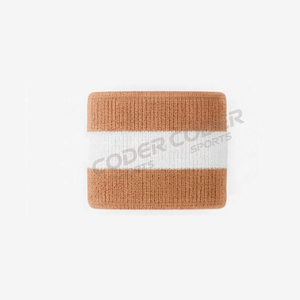 Pulsera deportiva con logo personalizado para hombres y mujeres - Banda absorbente de sudor de tela de rizo para tenis, baloncesto, correr y gimnasio - Product Image 2