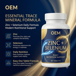 Comprimés de zinc et de sélénium OEM, soutien nutritionnel quotidien, supplément minéral pour adultes, 60 comprimés, marque privée - Product Image 5