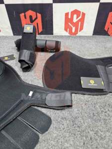 Botas de neopreno para caballos, protección de patas, botas de tendón para equinos, equipo veterinario ecuestre suave para montar. - Product Image 6