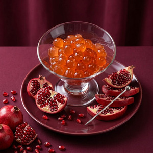 Perles de jus éclatantes de grenade de qualité supérieure, 3,4 kg, saveur sucrée et acidulée, pour garniture de yaourts glacés et desserts - Product Image 2
