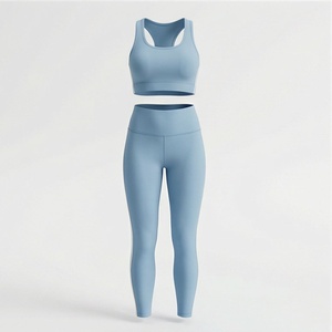 Ensemble de yoga pour femmes, 2 pièces, vêtements de fitness, soutien-gorge de sport, shorts, tenue de sport, entraînement, exercice, vêtements de sport, couleur personnalisée - Product Image 1