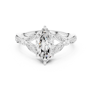 Anillo de Compromiso de Moda con Diamante Cultivado en Laboratorio IGI de Corte Marquesa de 1.50CT, Color E, Claridad VS1, Oro Amarillo de 14K, Diseño Aries Jewel - Product Image 6