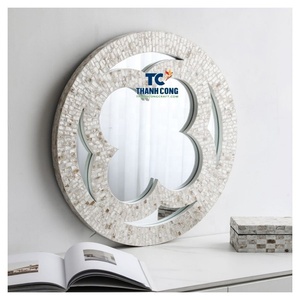 Miroir compact chic en nacre, production de masse, miroir en nacre, meilleure offre de gros, Vietnam - Product Image 1