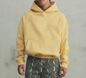 Sweat à capuche unisexe basique très demandé, grande taille, nouvelle collection, style streetwear, uni, sans cordon, 100 % coton molletonné, chaud pour l'hiver - Product Image 5