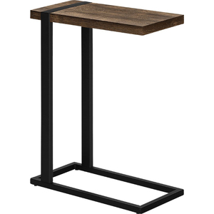 Mesa de centro de lujo de metal y madera con acabado negro y marrón, muebles decorativos para sala de estar, mesas auxiliares hechas a mano en oferta. - Product Image 3
