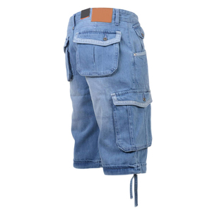 Shorts en jean streetwear de style nouveau, shorts en jean décontractés personnalisés, 100% coton, lavage intensif, vintage, service OEM, séchage rapide et écologique - Product Image 2