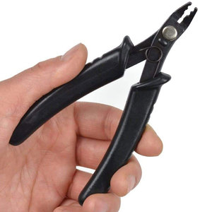 Pince à sertir professionnelle pour extensions de cheveux noirs, outil à micro-perles durable en acier inoxydable pour l'installation d'extensions capillaires - Product Image 4