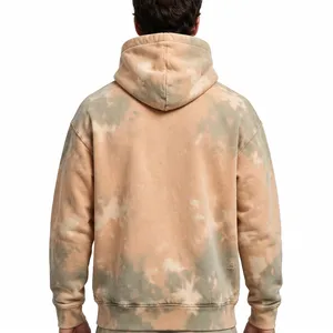 Sudadera con Capucha para Hombre, Estilo Casual, Oversize, Tie Dye, Lavado Ácido, Desgastada, con Bolsillos, Diseño Personalizado - Product Image 2