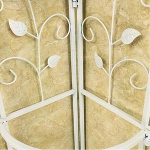 Handmade 3 Tier Metal Corner Plant Stand White Freestanding Flower Pot Display Rack Indoor Outdoor Garden Shelf - Product Image 3