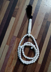 Mala de Oración Espiritual de Hueso, Cuentas de Hueso de Búfalo para Tasbeeh, Cuentas de Hueso de Vaca para Tasbeeh para la Oración - Product Image 2