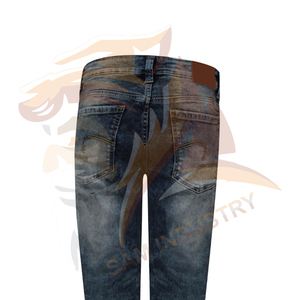 New Arrival OEM Serviced <b>Summer</b> Men's Denim <b>Pants</b> Unique Design High Street Style High Quality Men Denim <b>Pants</b> - Product Image 4