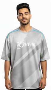 เสื้อยืดโอเวอร์ไซส์พิมพ์ลายแบบซับลิเมชั่นสำหรับผู้ชาย สไตล์สตรีทแวร์ลำลองทันสมัย - Product Image 4