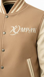 Sustainable Winter Fashion Varsity <b>Jacket</b> with Front Logo Embroidery Patches Viral Street Style Oversized American Style - Product Image 4