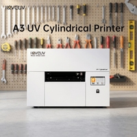 Printer UV Inkjet Silinder Otomatis Kecepatan Tinggi untuk Keramik, Kaca, Kayu, Plastik, dan Logam