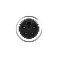 Connecteur industriel mâle M12 à 5 broches moulé avec câble, étanche IP67, 63V 16A 0.84KV diélectrique -20~85°C