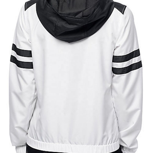 Nuevo diseño: Chaquetas cortavientos de dos tonos para mujer con capucha/Chaquetas cortavientos con cremallera a la moda para mujer - Product Image 5