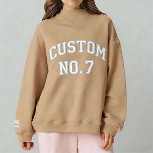 เสื้อสเวตเชิ้ตคอกลมทรงโอเวอร์ไซส์ รุ่นคัสตอมหมายเลข 7 ผ้าฝ้ายถัก 100% แบบสวมใส่ได้ทั้งชายและหญิง เหมาะสำหรับใส่ลำลองในฤดูใบไม้ร่วง - Product Image 3