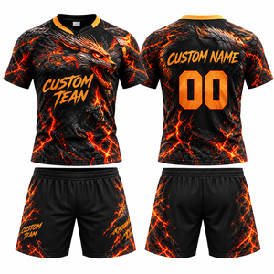 Maillots de rugby personnalisés, impression de logo gratuite, 100% polyester, impression par sublimation, tissu de qualité supérieure à séchage rapide, maillot de rugby Au - Product Image 1