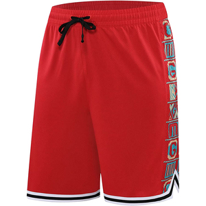 Shorts de basket-ball personnalisés pour hommes, légers, respirants, en mesh, séchage rapide, avec logo imprimé, pour l'entraînement sportif, vente en gros - Product Image 6