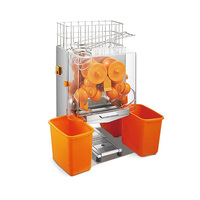 Automatische sapcentrifuge van roestvrij staal 304 met motor 120W, 20 sinaasappels/min, voor restaurant en café