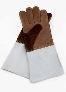 Gants de soudage TIG MIG en cuir de vachette et polaire de haute qualité, résistants, avec protection complète du pouce et anti-éclaboussures de métal fondu, personnalisables - Product Image 4