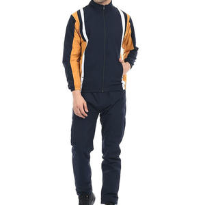 Ensemble de survêtement homme personnalisé avec logo, en coton uni, comprenant un sweat à capuche court zippé et un pantalon de survêtement évasé – Vente en gros - Product Image 6
