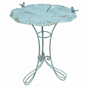 Vintage Metal <b>Bird</b> Feeder And <b>Bird</b> Bath Outdoor Pedestal Station Antique Copper Finish Garden Decor Tray For Wild <b>Birds</b> <b>Backyard</b> - Product Image 6