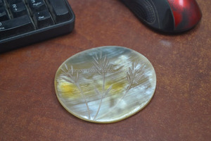 Ensemble de sous-verres en corne de buffle de luxe, sous-verres naturels faits à la main pour les boissons - Product Image 3