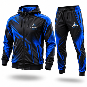 Survêtement de sport personnalisé haut de gamme par sublimation pour équipes sportives – Ensemble veste et pantalon d'entraînement respirant - Product Image 1