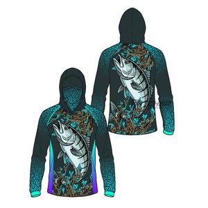 Camisas de Pesca con Capucha, Transpirables, Impermeables, con Protección UV y de Secado Rápido para Pesca en Barco, Pedido al por Mayor - Product Image 5