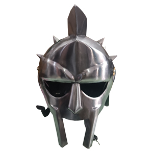 หมวกนักรบโรมัน กลาดิเอเตอร์ เหล็กกล้าอ่อน ป้องกันเต็มหน้า สำหรับคอสเพลย์ ชุดแสดงประวัติศาสตร์ ของสะสม และของตกแต่งบ้าน - Product Image 1