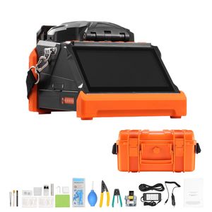 Giuntatrice a fusione APC a 6 motori per fibre SM APC, riscaldamento rapido 13s, giuntatrice ottica con schermo touch da 5 pollici, allineamento core-clad - Product Image 1