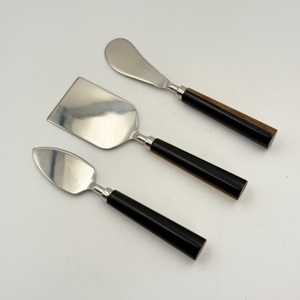 Nouvel Arrivage – Ensemble de Couverts en Acier Inoxydable 202 avec Manche en Résine, Style Rétro Mat, Vaisselle de Table Occidentale, Ustensiles de Fête, Couteau - Product Image 3