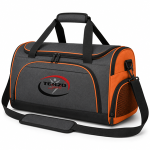 Wholesale Custom Logo Charcoal Gray Gym <b>Duffel</b> <b>Bag</b> with Ventilated Shoe Compartment Large Capacity Sports Travel <b>Bag</b> - Product Image 2