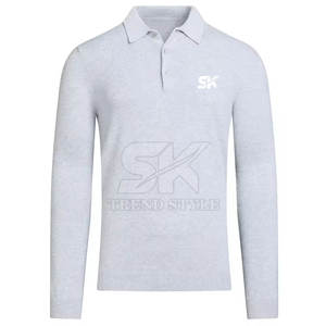 Camiseta Polo Lisa de Manga Larga para Hombre de Alta Calidad, Diseño Personalizado, Precio Económico, Gran Venta - Product Image 6