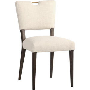 Chaise de salle à manger rembourrée moderne avec pieds en bois, chaise d'appoint pour restaurant, café, hôtel, salle à manger - Product Image 2