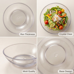 [Holar] Ensemble de grands bols mélangeurs transparents en plastique fabriqués à Taïwan pour la restauration, les fêtes et la maison - Product Image 4