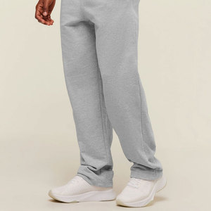 Pantalones deportivos casuales de algodón para hombre, de cintura media, con logo personalizado, lisos, de gran tamaño, estilo frontal plano, superventas al por mayor - Product Image 6
