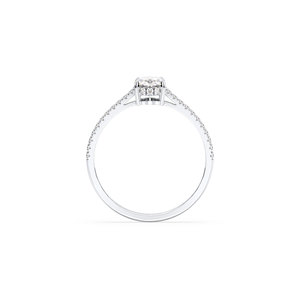 REYES VVS D Color IGI Certificated Oval Cut 1.14CT Lab Grown Diamond Ring in 14K Solid Gold Wedding Proposal Fine Jewelry - Product Image 5