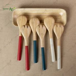 Cuillère en bambou réutilisable, cuillère de cuisine écologique, ustensiles de cuisine du Vietnam - Product Image 6