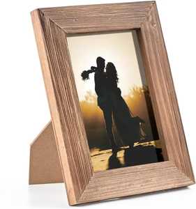 Rustic Live Edge Wood Slab Double Picture <b>Frame</b> Tabletop Acrylic <b>Clip</b> Photo Display Holder Wholesale - Product Image 6