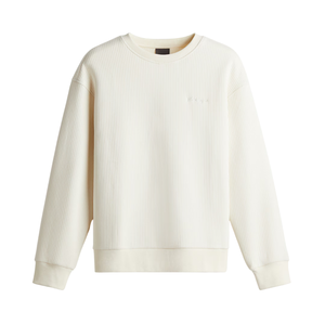 Ribbed Knitted Sweatshirt Women Crewneck Soft Polyester/Acrylic <b>Blend</b> Casual Regular Fit Long Sleeve Winter Medium-Heavyweight - Product Image 5