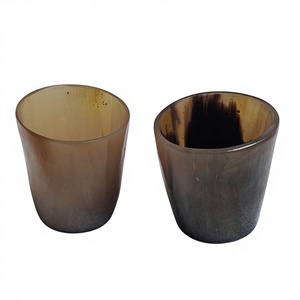 High Quality Organic Material Carved Eco-Friendly Natural Shape Drinking Glasses Set Water Beer Tea Coffee Animal Style Buffalo - Product Image 4