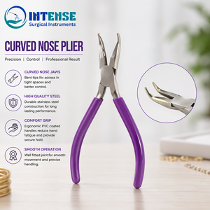 Alicates Profesionales de Punta Curva para Joyería, Acero Inoxidable, Herramienta Manual para Doblar Alambre y Hacer Abalorios - Product Image 6