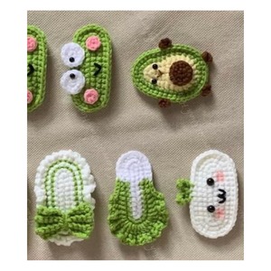 <b>Beginner</b> Crochet Hair Clip Kit Soft Acrylic Yarn Floral Pattern DIY <b>Knitting</b> <b>Set</b> Assorted Colors 3-14 Years Easy Hair - Product Image 3
