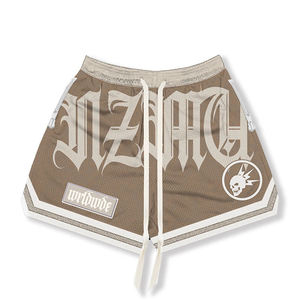 Pantalones cortos de baloncesto de malla de verano de alta calidad con diseño personalizado y bolsillos para hombres y mujeres, con parche bordado personalizado y logotipo impreso. - Product Image 6