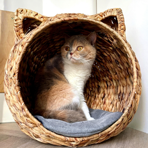 Espacio Natural Acogedor para Mascotas |   Cama para Mascotas Tejida a Mano con Jacinto de Agua |   OEM y Venta al por Mayor desde Vietnam - Product Image 1